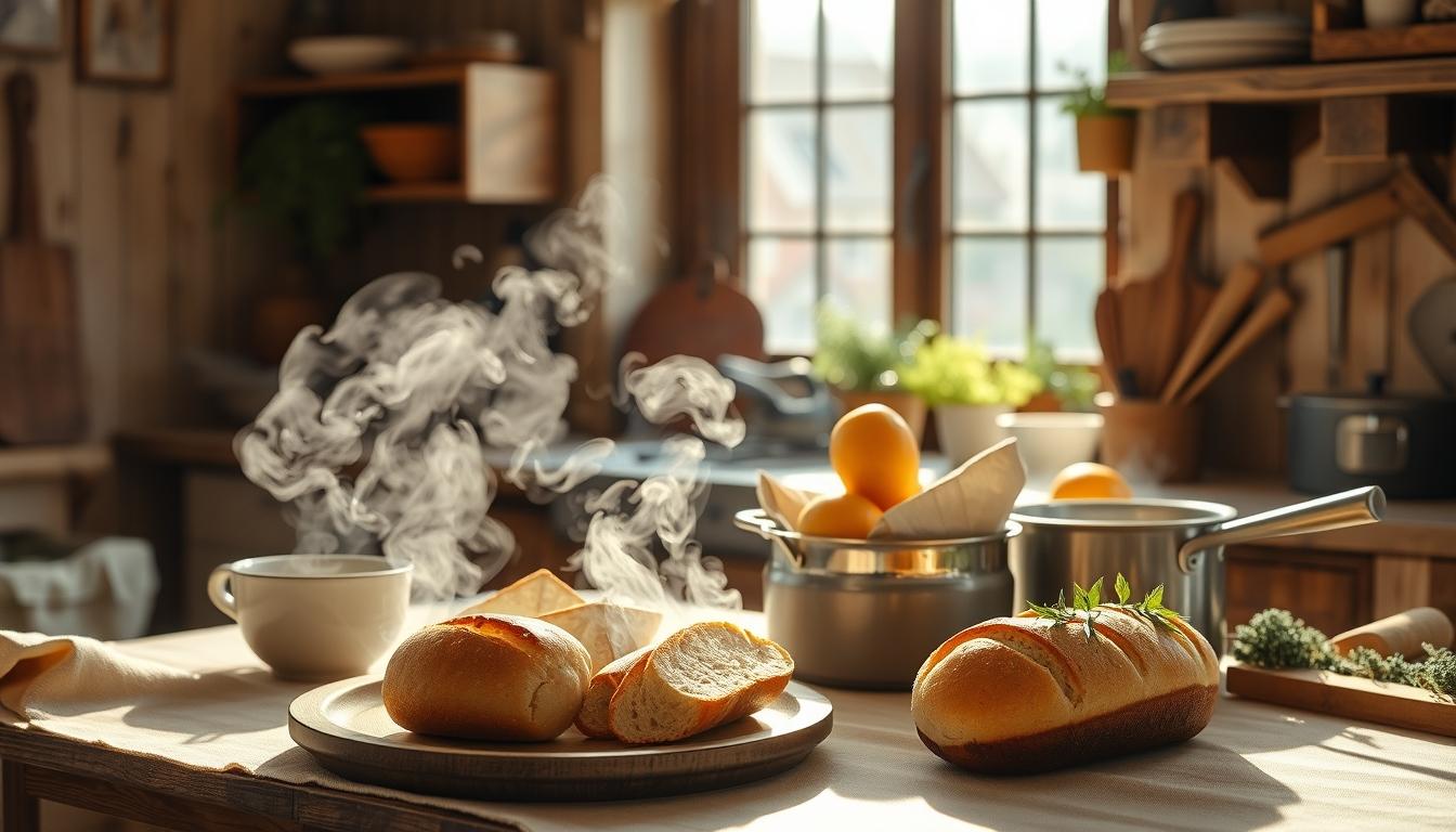 Quick weeknight dinner prepared in a home kitchen