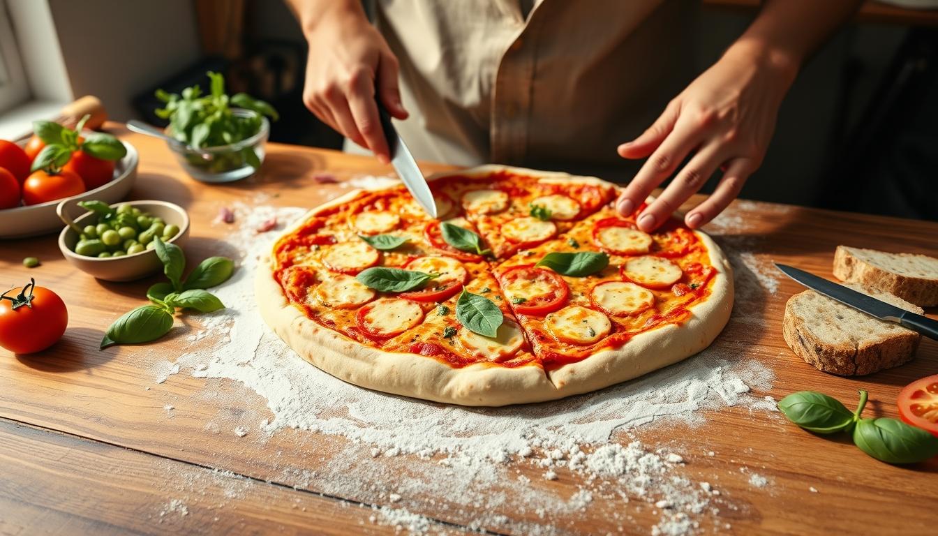 Home cook preparing ingredients in the kitchen